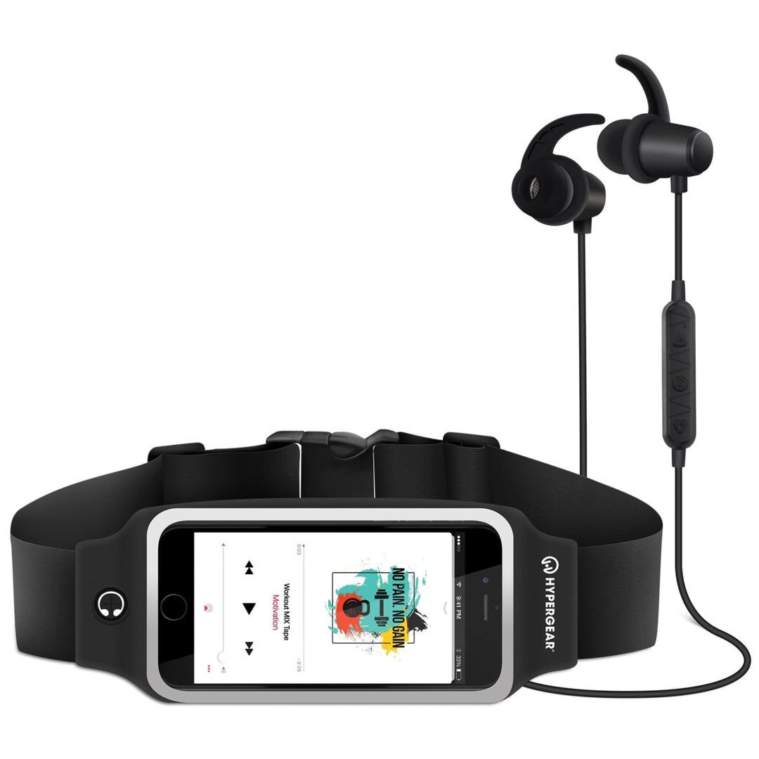 HyperGear ActiveGear Wireless Earphones + Sport Belt Image 4