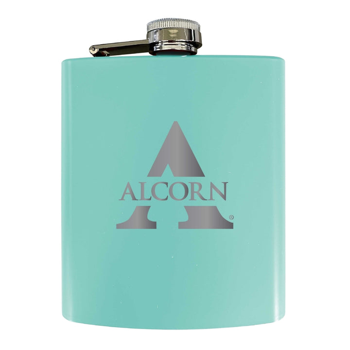 Alcorn State Braves Stainless Steel Etched Flask 7 oz - Officially LicensedChoose Your ColorMatte Finish Image 4