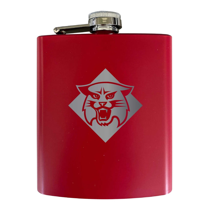 Davidson College Stainless Steel Etched Flask 7 oz - Officially LicensedChoose Your ColorMatte Finish Image 3