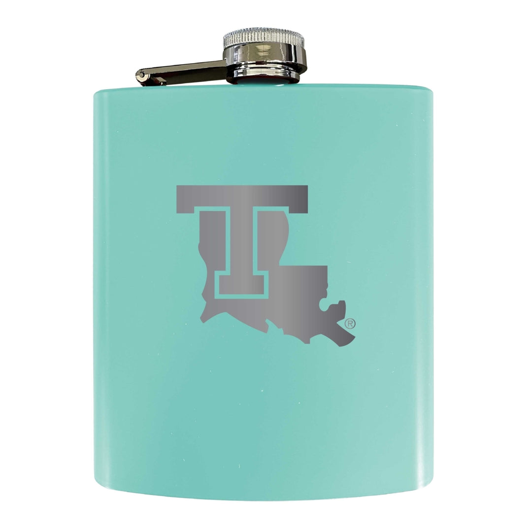 Louisiana Tech Bulldogs Stainless Steel Etched Flask 7 oz - Officially LicensedChoose Your ColorMatte Finish Image 4