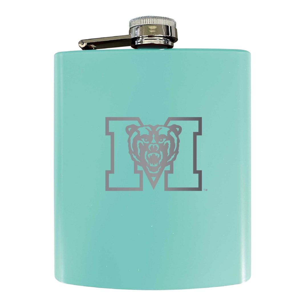 Mercer University Stainless Steel Etched Flask 7 oz - Officially LicensedChoose Your ColorMatte Finish Image 4