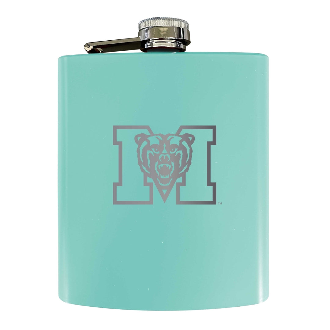 Mercer University Stainless Steel Etched Flask 7 oz - Officially Licensed Choose Your Color Matte Finish Image 4