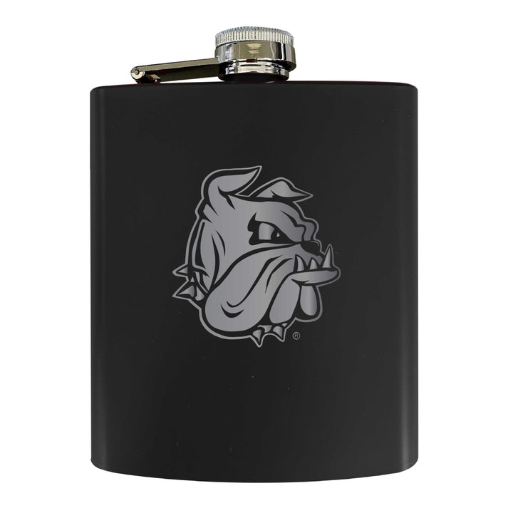 Minnesota Duluth Bulldogs Stainless Steel Etched Flask 7 oz - Officially Licensed Choose Your Color Matte Finish Image 1