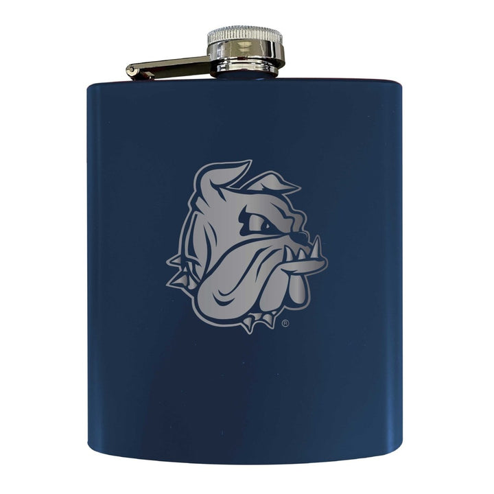 Minnesota Duluth Bulldogs Stainless Steel Etched Flask 7 oz - Officially Licensed Choose Your Color Matte Finish Image 2