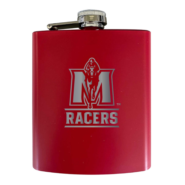Murray State University Stainless Steel Etched Flask 7 oz - Officially LicensedChoose Your ColorMatte Finish Image 3