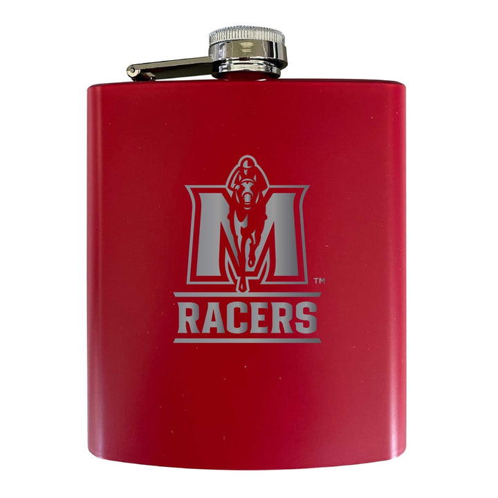 Murray State University Stainless Steel Etched Flask 7 oz - Officially Licensed Choose Your Color Matte Finish Image 3