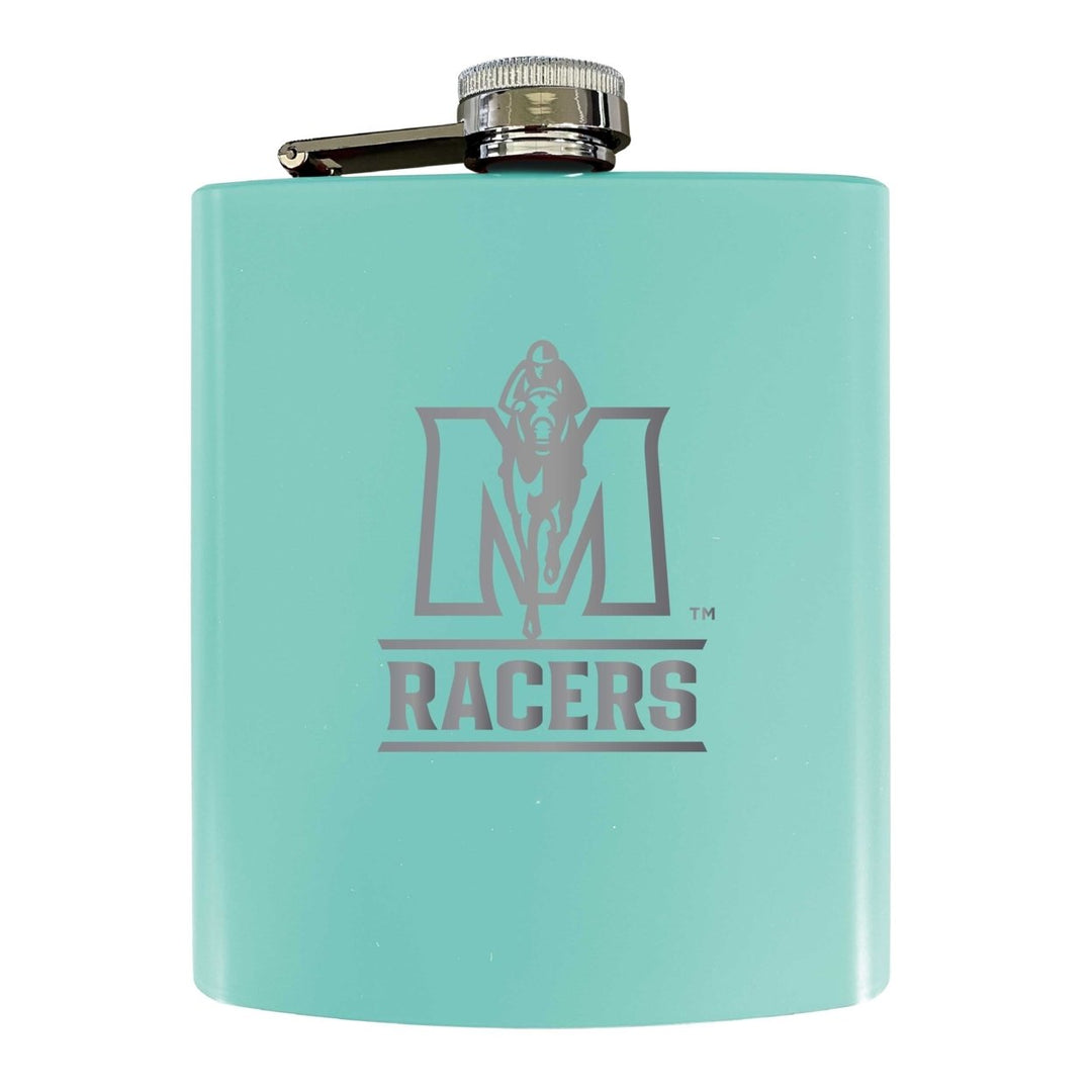 Murray State University Stainless Steel Etched Flask 7 oz - Officially Licensed Choose Your Color Matte Finish Image 4