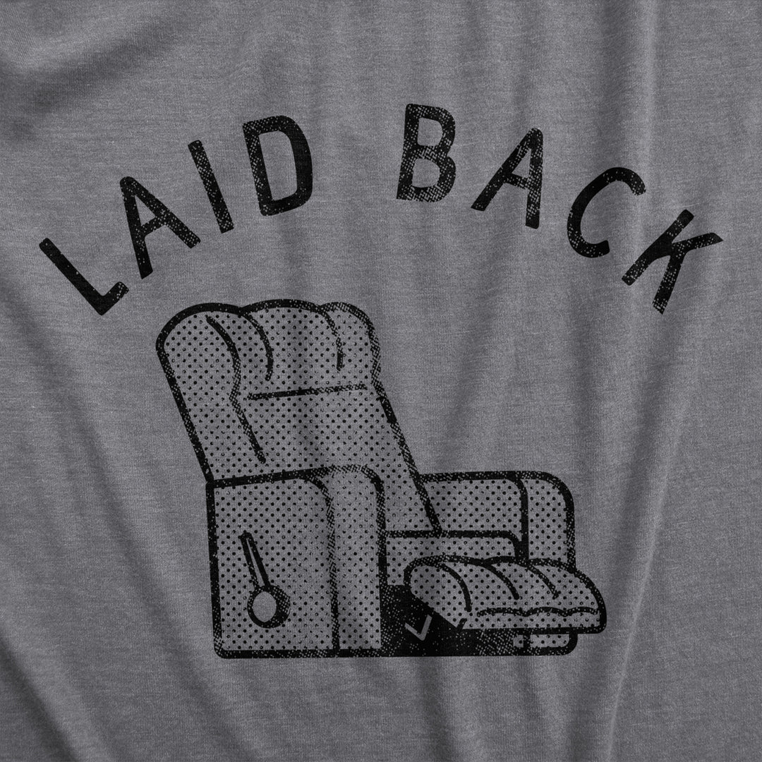 Mens Laid Back T Shirt Funny Sarcastic Recliner Chair Graphic Novelty Tee For Guys Image 2