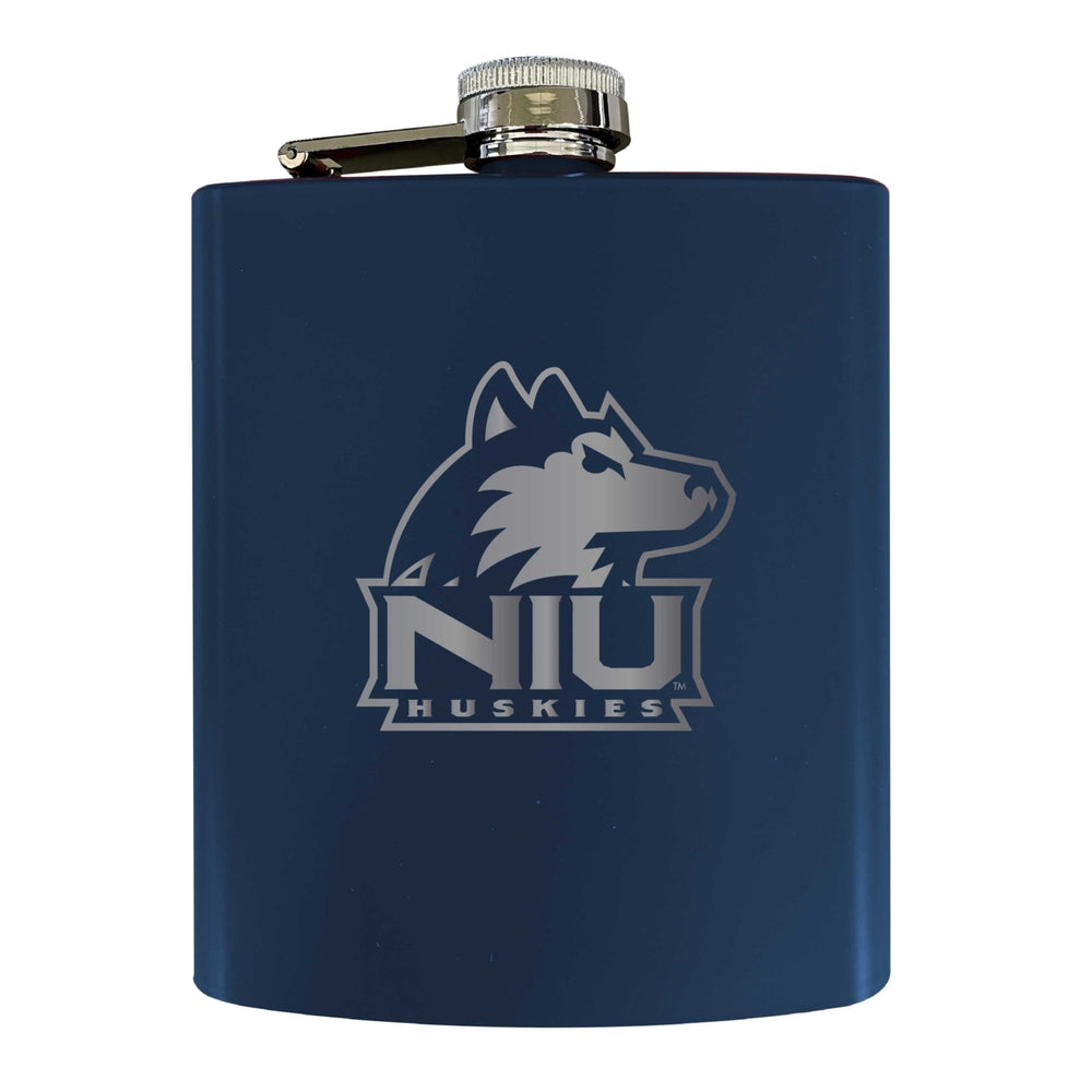 Northern Iowa Panthers Matte Finish Stainless Steel 7 oz Flask Image 2