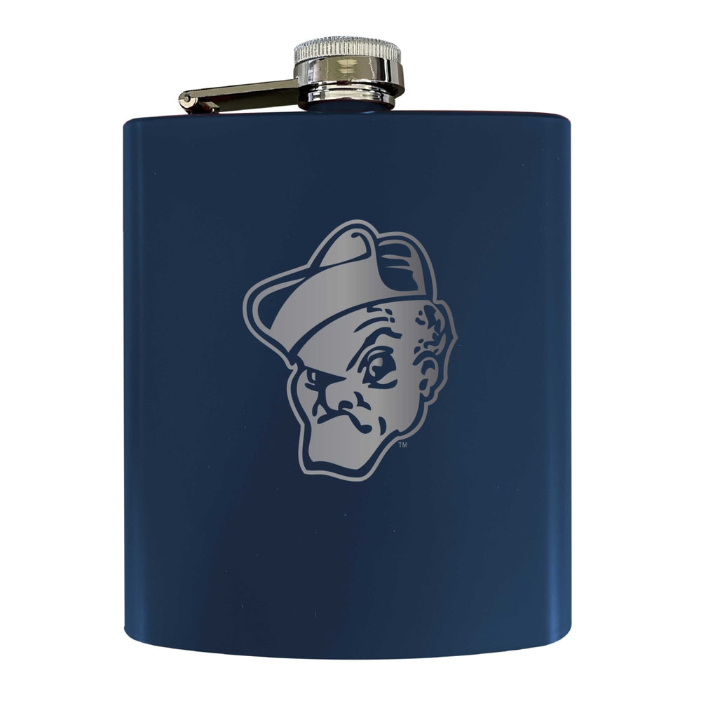 Ohio Wesleyan University Stainless Steel Etched Flask 7 oz - Officially LicensedChoose Your ColorMatte Finish Image 2