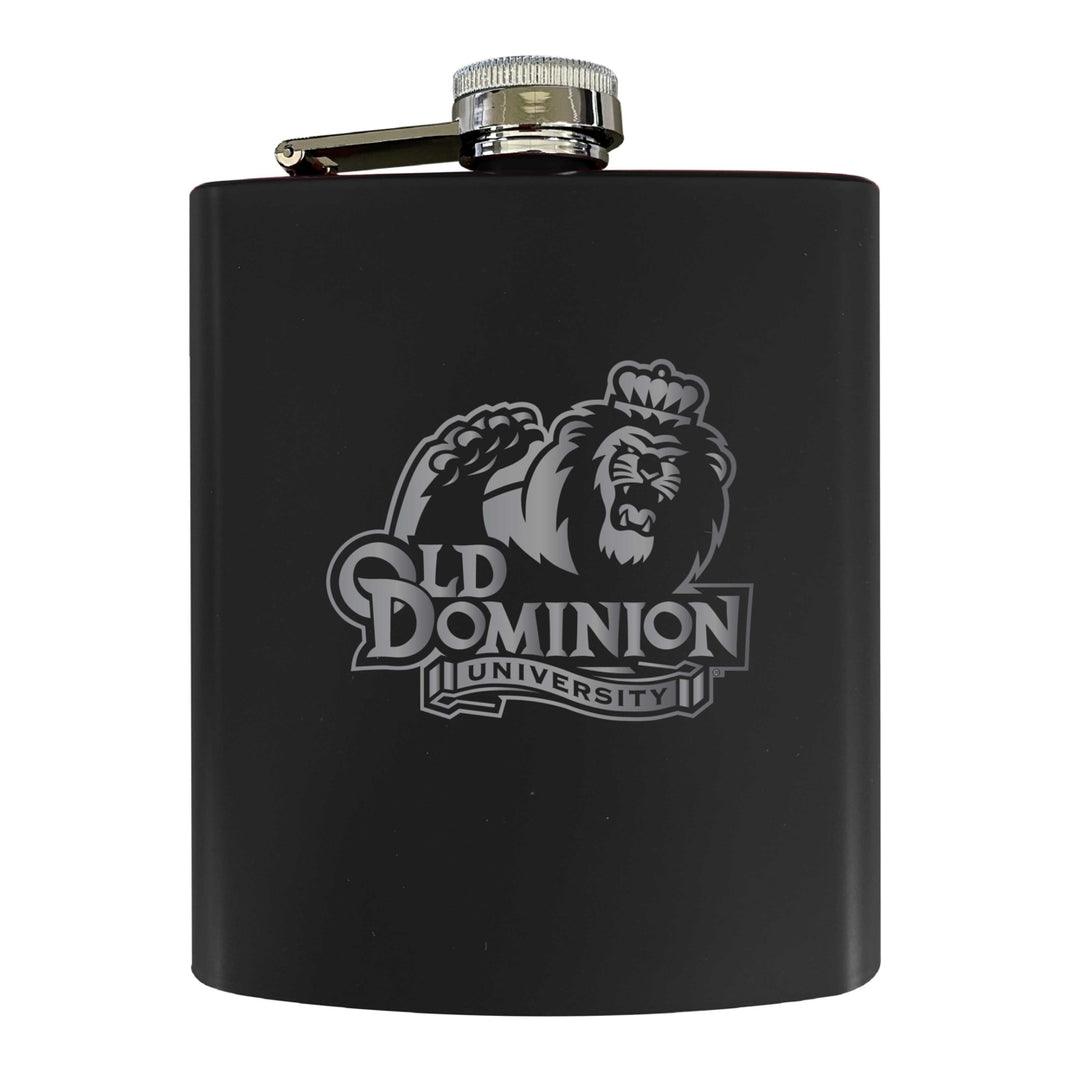 Old Dominion Monarchs Stainless Steel Etched Flask 7 oz - Officially Licensed Choose Your Color Matte Finish Image 1