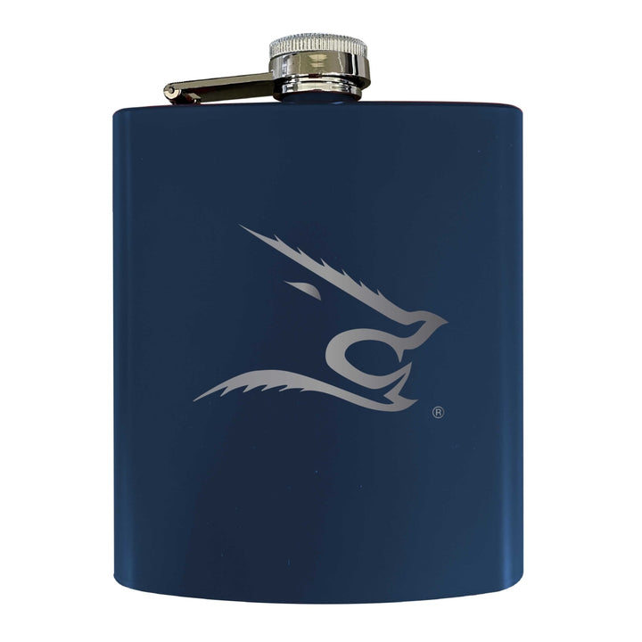 Texas AandM Kingsville Javelinas Stainless Steel Etched Flask 7 oz - Officially Licensed Choose Your Color Matte Finish Image 2