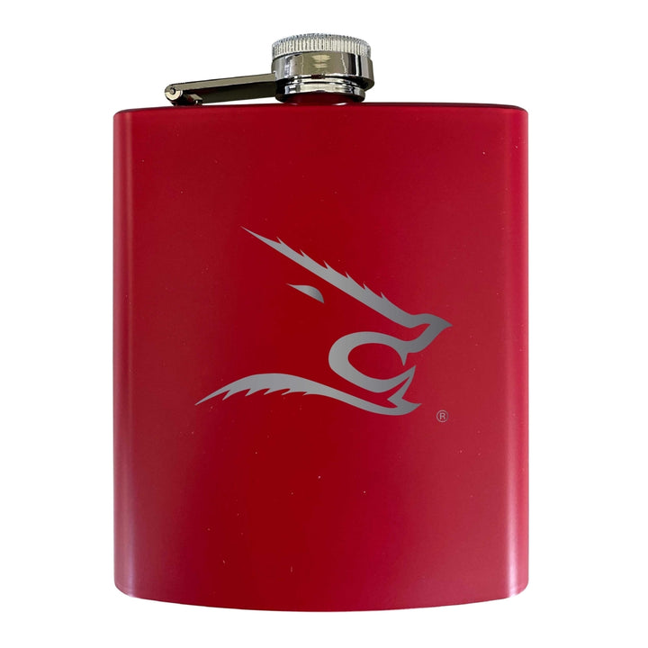 Texas AandM Kingsville Javelinas Stainless Steel Etched Flask 7 oz - Officially Licensed Choose Your Color Matte Finish Image 3