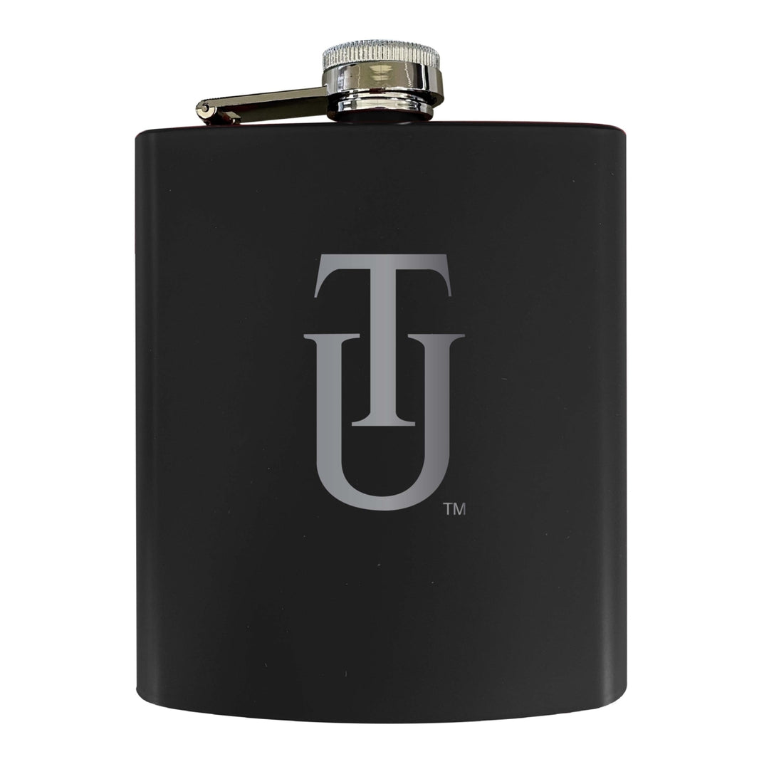 Tuskegee University Stainless Steel Etched Flask 7 oz - Officially Licensed Choose Your Color Matte Finish Image 1