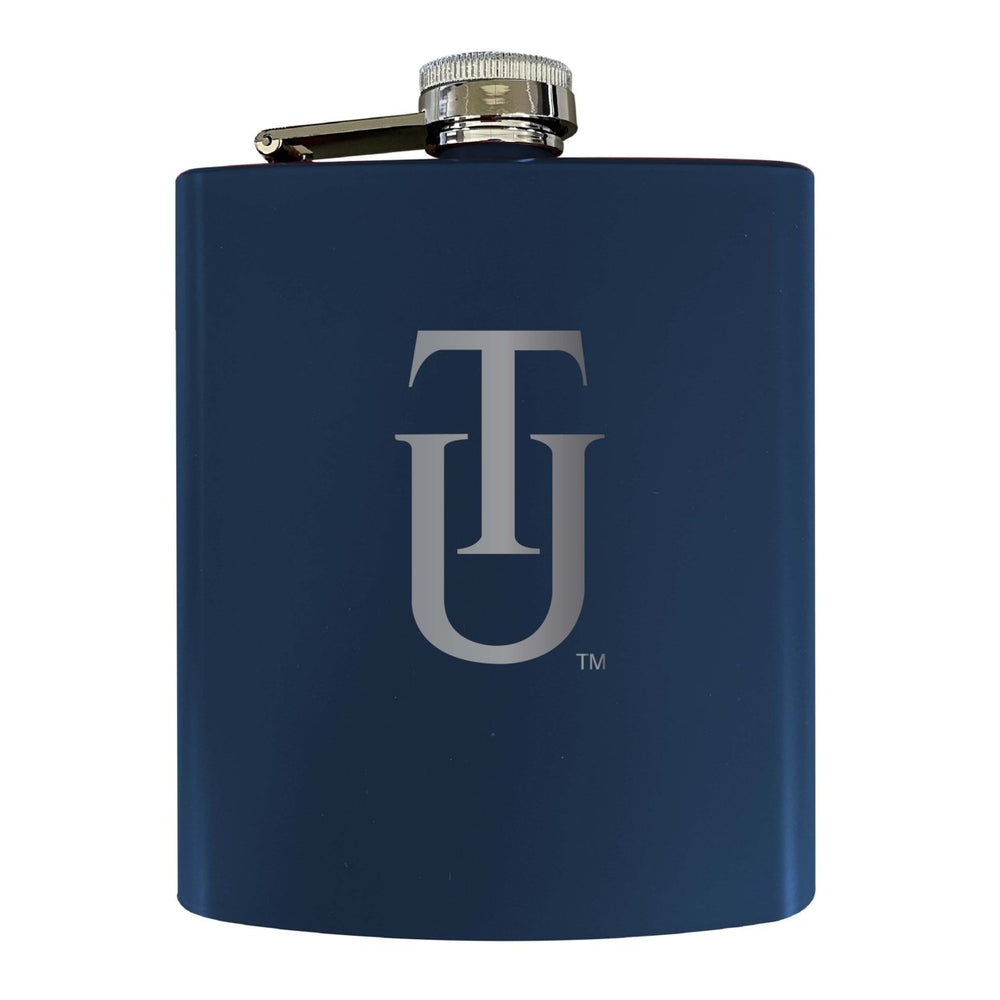 Tuskegee University Stainless Steel Etched Flask 7 oz - Officially Licensed Choose Your Color Matte Finish Image 2