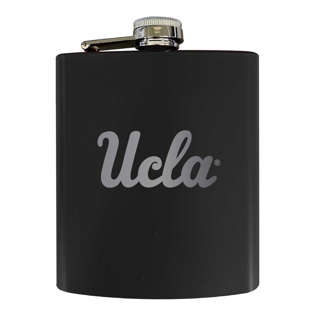 UCLA Bruins Stainless Steel Etched Flask 7 oz - Officially Licensed Choose Your Color Matte Finish Image 1