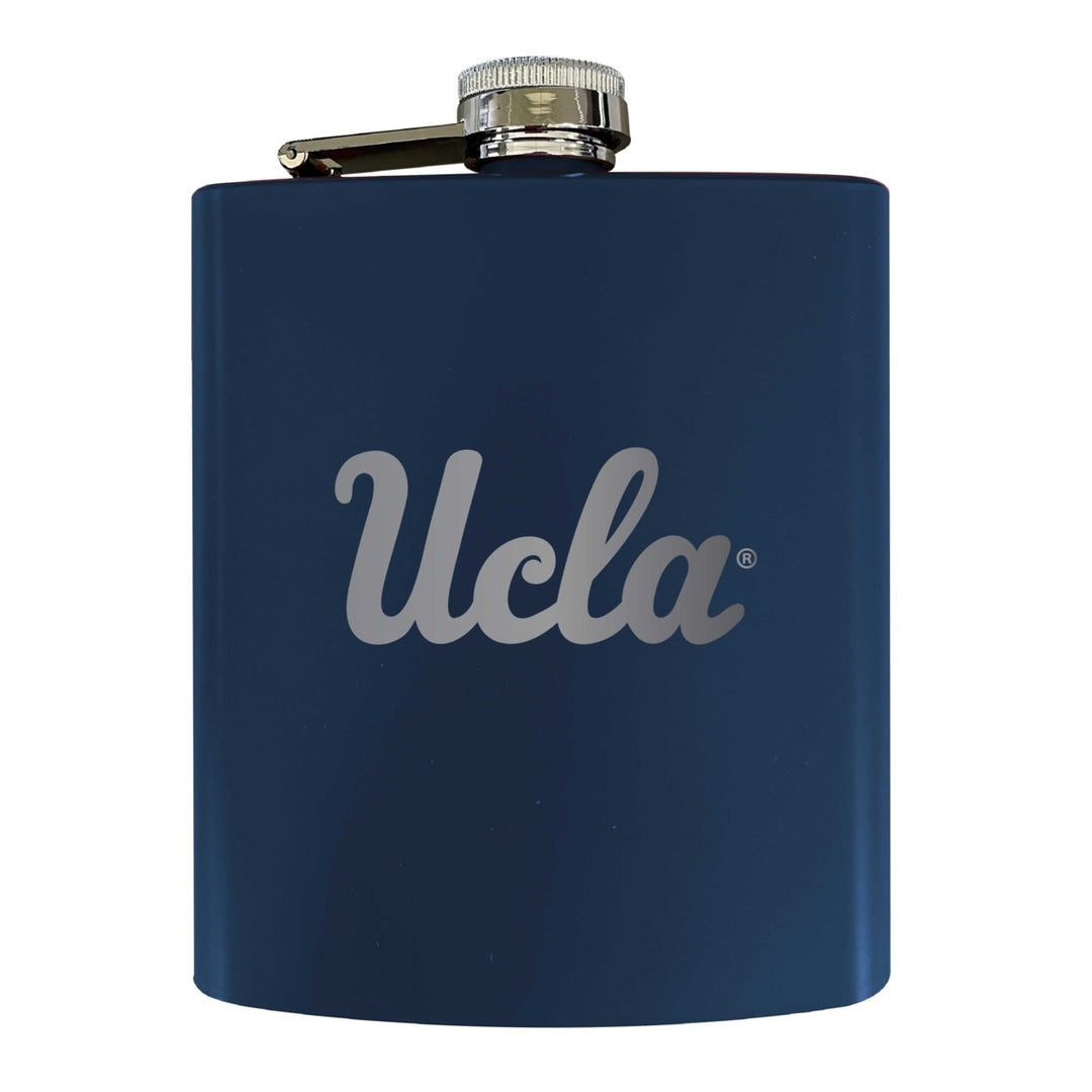 UCLA Bruins Stainless Steel Etched Flask 7 oz - Officially Licensed Choose Your Color Matte Finish Image 2