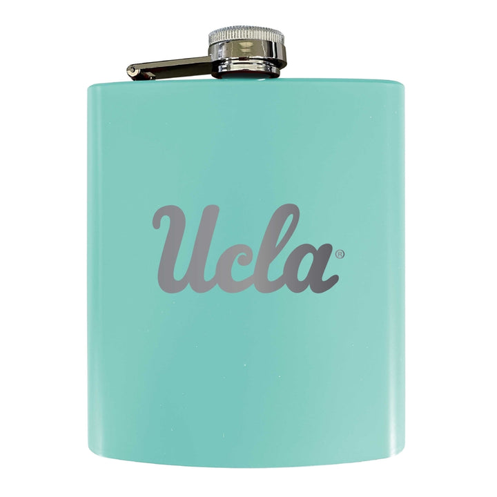 UCLA Bruins Stainless Steel Etched Flask 7 oz - Officially Licensed Choose Your Color Matte Finish Image 3