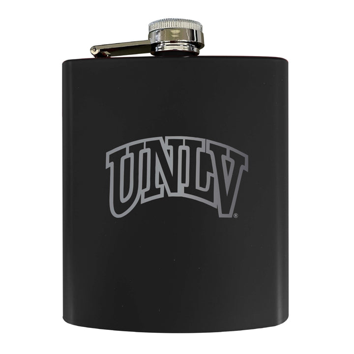 UNLV Rebels Stainless Steel Etched Flask 7 oz - Officially Licensed Choose Your Color Matte Finish Image 1