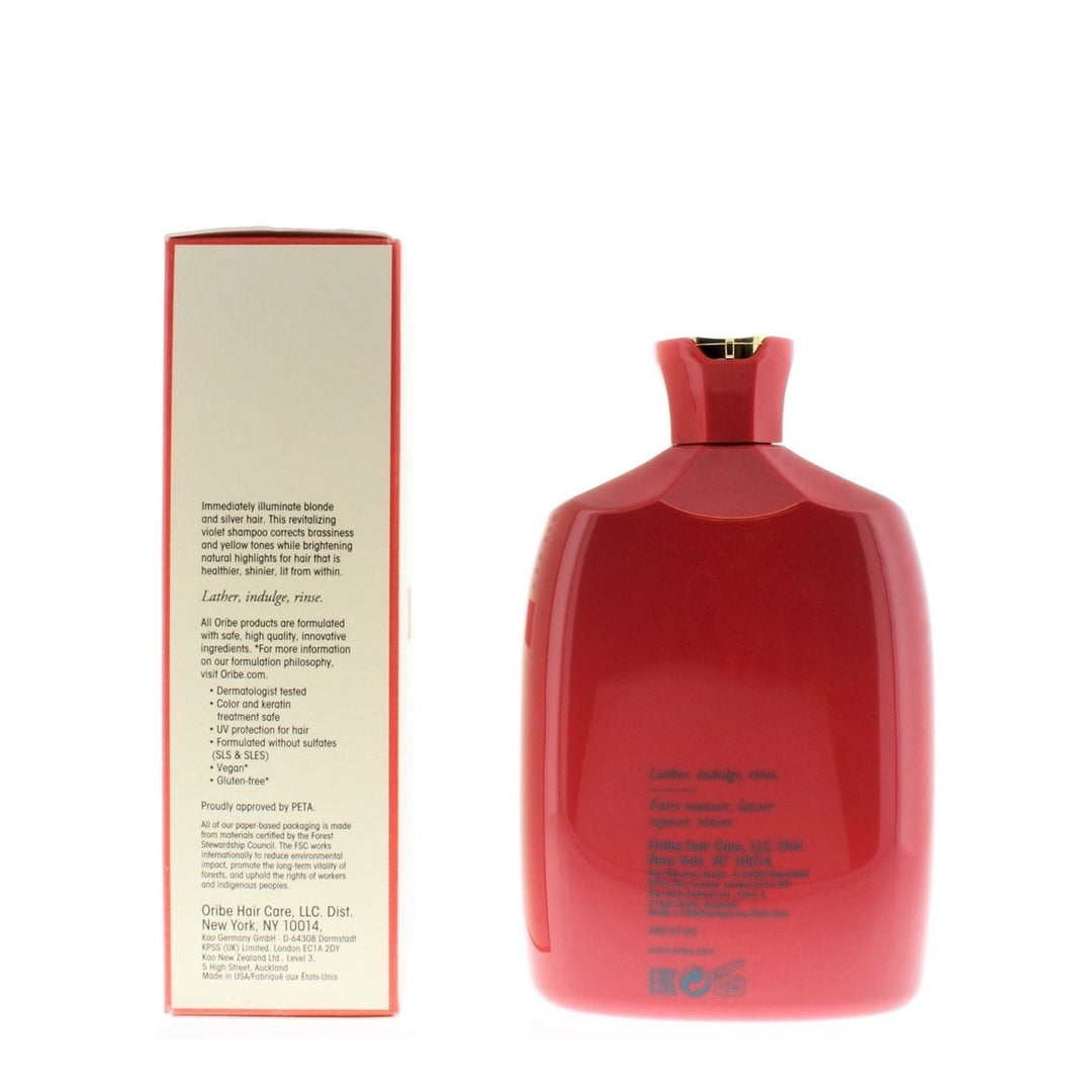 Oribe Bright Blonde Shampoo Violet 8.5oz Revitalizing Color Correction Image 3