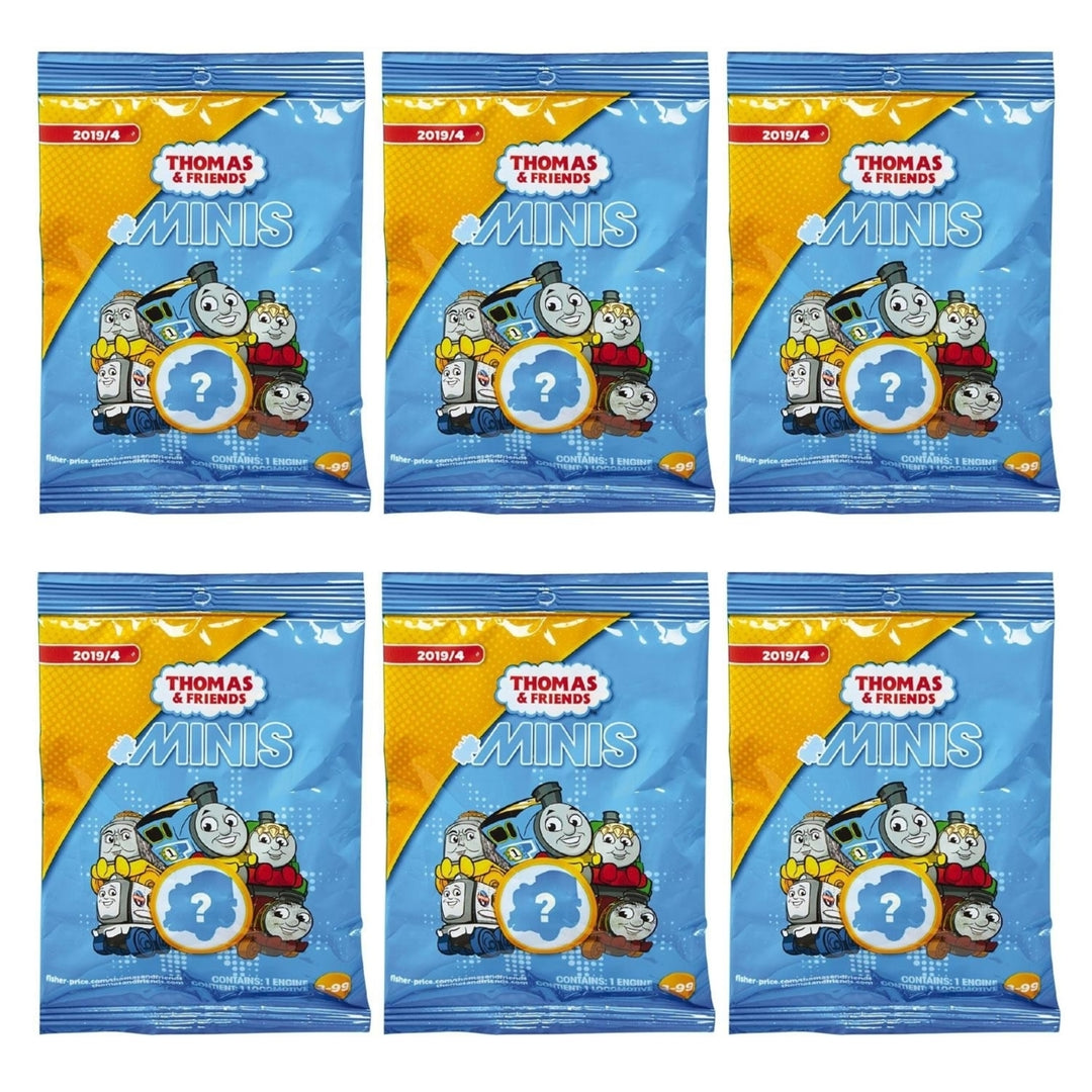 Thomas and Friends Minis Train Engines 6-Pack Wave 2 Bag Party Favor Gift Bundle Fisher-Price Image 1