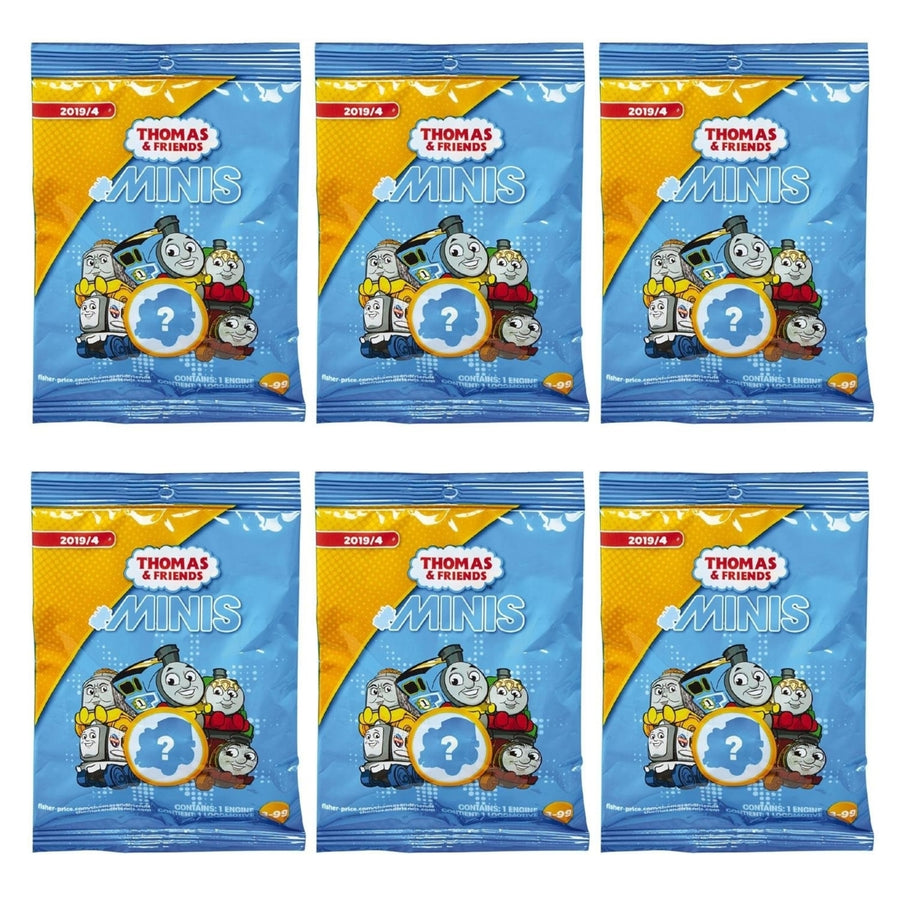 Thomas and Friends Minis Train Engines 6-Pack Wave 2 Bag Party Favor Gift Bundle Fisher-Price Image 1