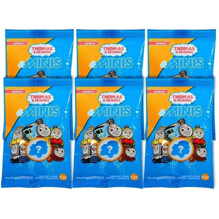 Thomas and Friends Minis Train Engines 6-Pack Wave 2 Bag Party Favor Gift Bundle Fisher-Price Image 3