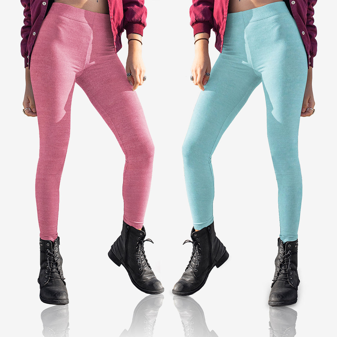 2-Pack: Womens Space Dye Seamless Leggings Image 3