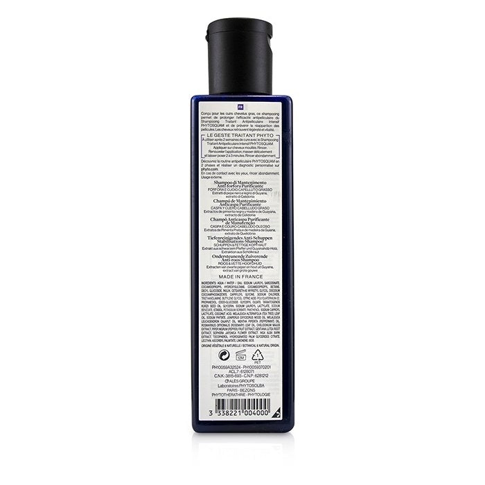 Phyto - PhytoSquam Anti-Dandruff Purifying Maintenance Shampoo (Dandruff and Oily Scalp)(250ml/8.45oz) Image 3