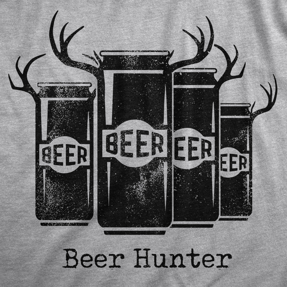 Womens Beer Hunter T Shirt Funny Sarcastic Drinking Deer Hunting Joke Novelty Tee For Ladies Image 2