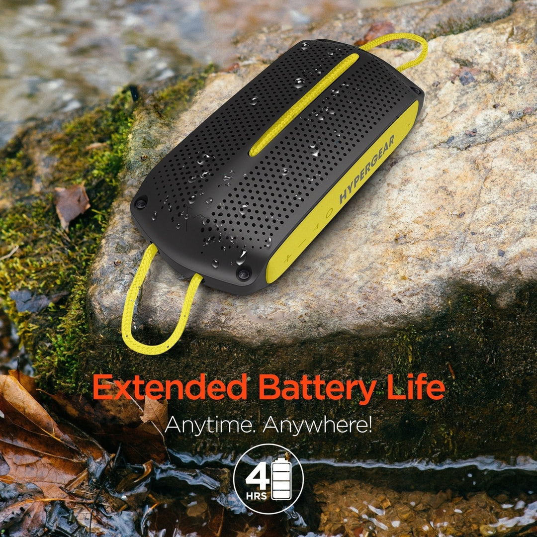 HyperGear Wave Water Resistant Wireless Speaker with Extended Battery Life (WATER-PRNT) Image 10