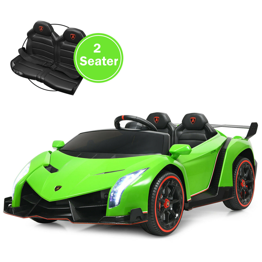 12V 2-Seater Licensed Lamborghini Kids Ride On Car w/ RC and Swing Function Image 4