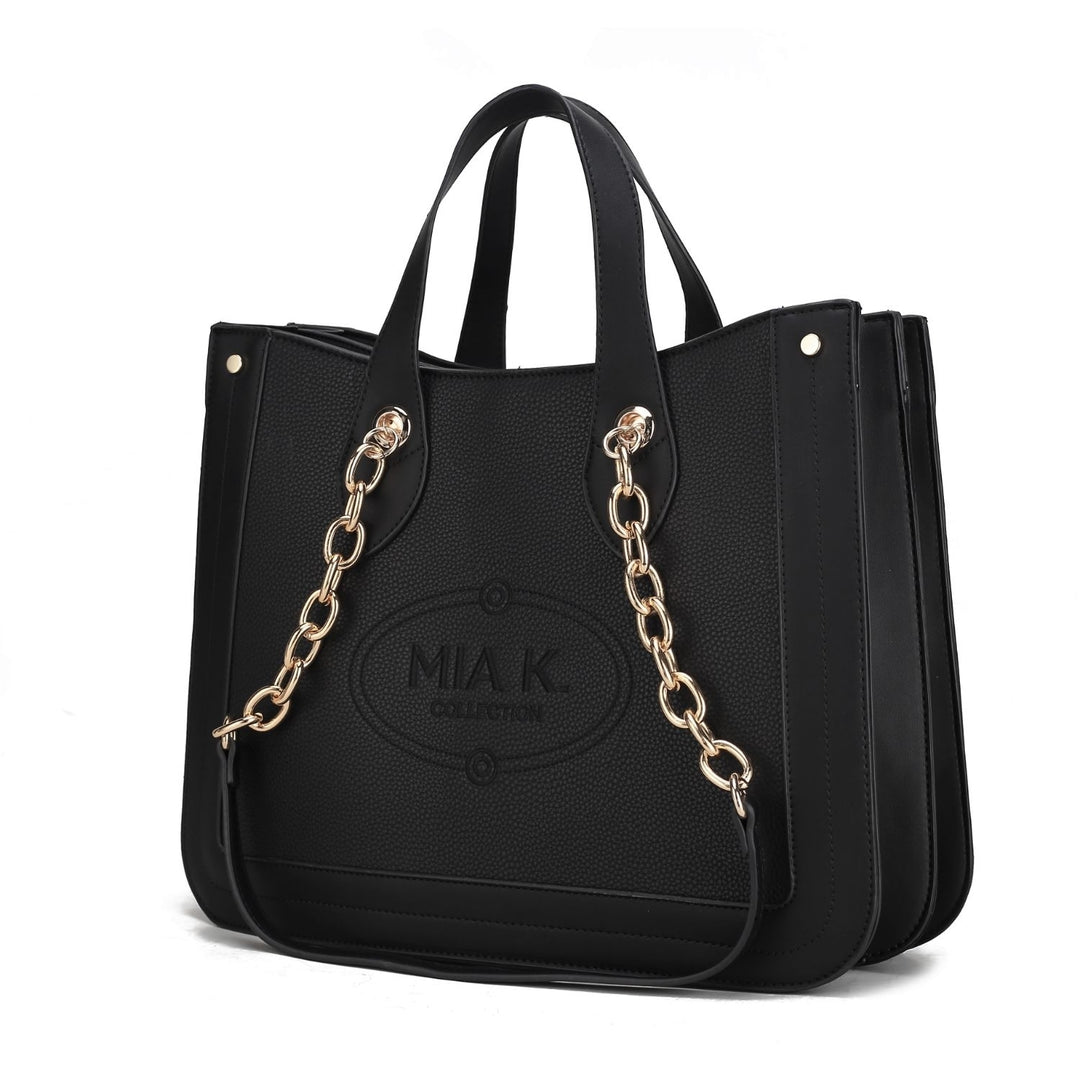 MKF Collection Stella Vegan Leather Womens Handbag Double Compartment Oversize Tote by Mia K. Image 2