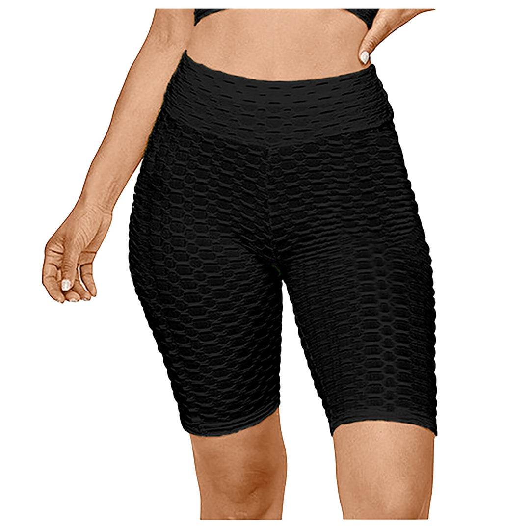 Womens High Waisted Yoga Biker Shorts Multi-Pack Tummy Control Moisture Wicking Image 4