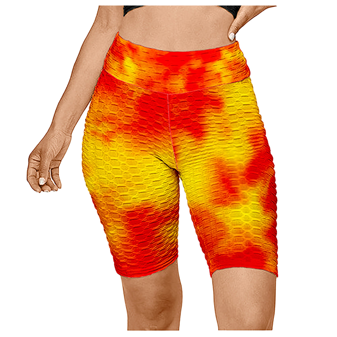 Womens High Waisted Yoga Biker Shorts Multi-Pack Tummy Control Moisture Wicking Image 7