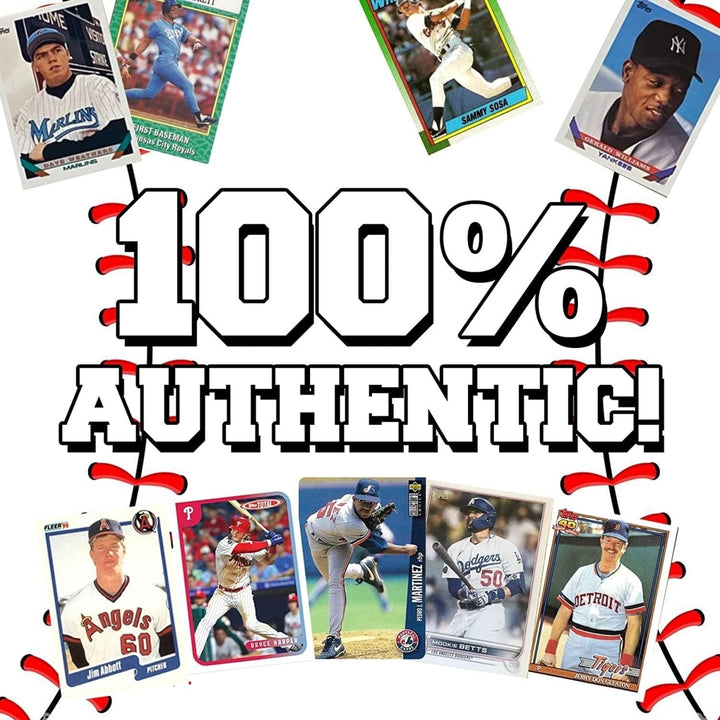 Baseball Trading Collector Cards 100ct Assorted Players Superstars TCG Box Set Mighty Mojo Image 4