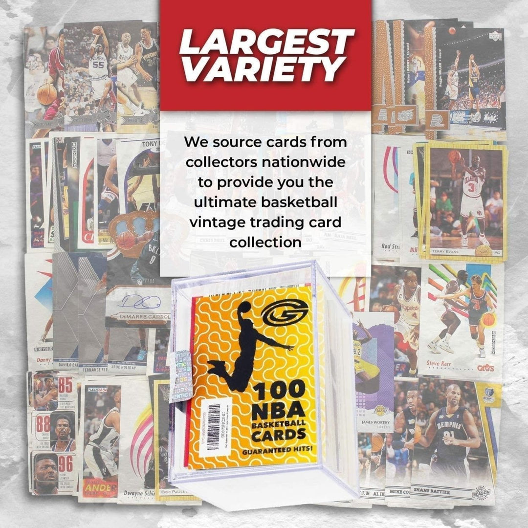 Basketball Trading Collector Cards 100ct Assorted Players Box Set Mighty Mojo Image 6