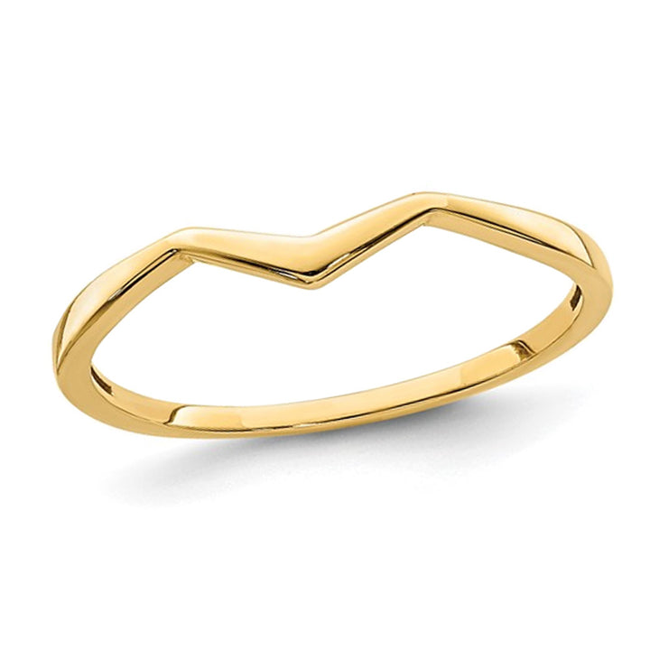 14K Yellow Gold Wedding Band Ring Image 1