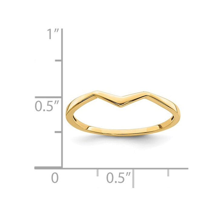 14K Yellow Gold Wedding Band Ring Image 4