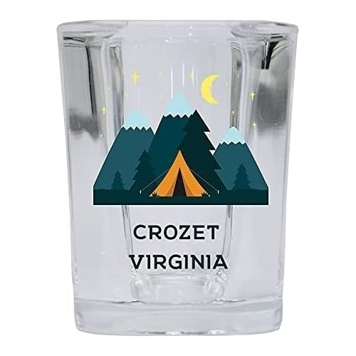 Crozet Virginia Shot Glass Tent Happy Camper Design Image 1