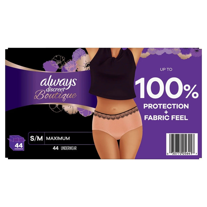 Always Discreet Boutique Incontinence UnderwearMaximum AbsorbencyS/M (44 Ct) Image 2