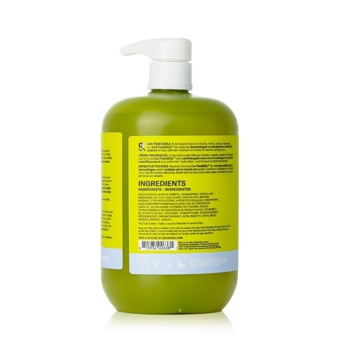 DevaCurl - Low-Poo Delight Mild Lather Cleanser For Lightweight Moisture - For DryFine Curls(946ml/32oz) Image 2