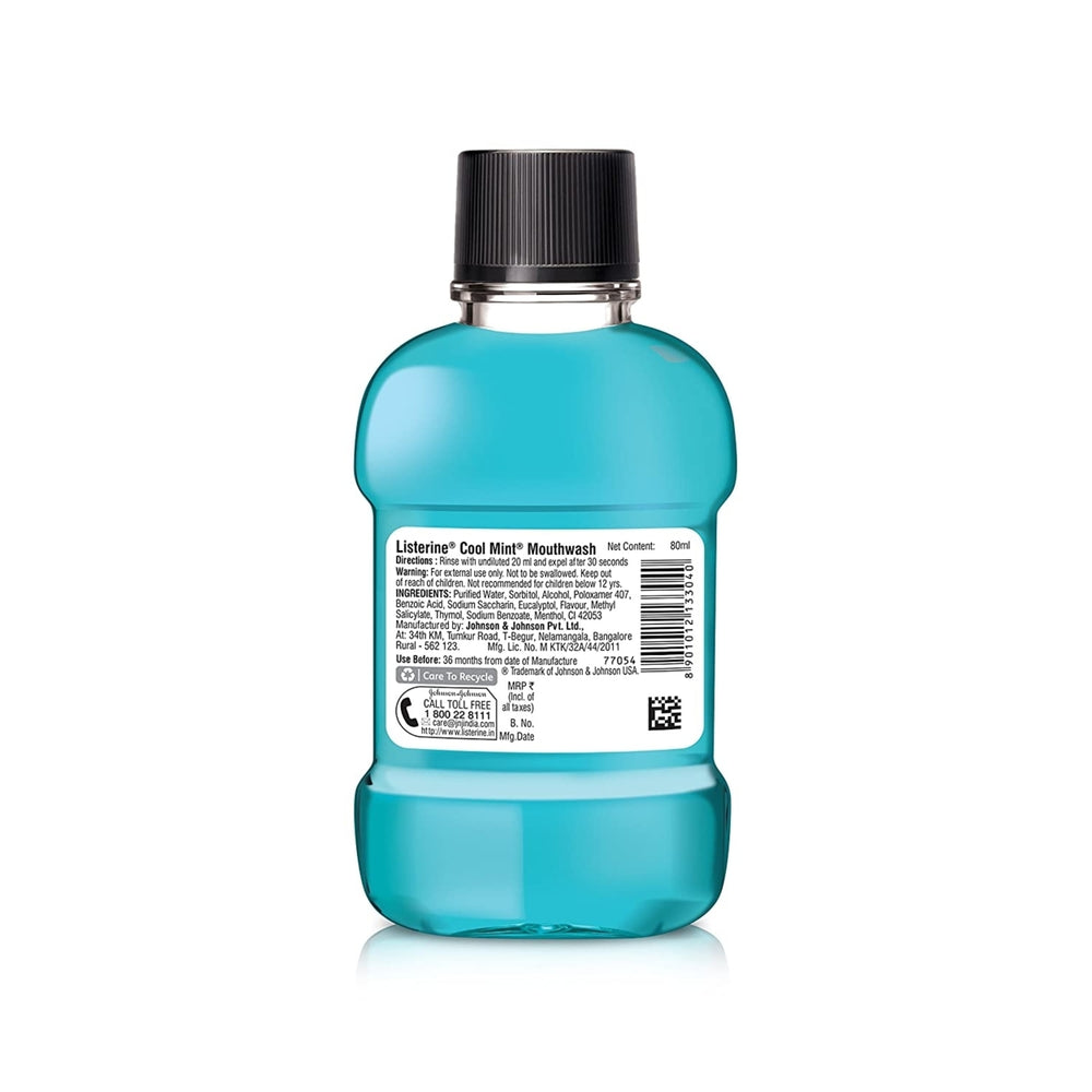 Listerine Cool Mint Mouthwash (80ml) Image 2