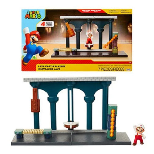 Super Mario World of Nintendo 2 1/2-Inch Lava Castle Playset Image 1