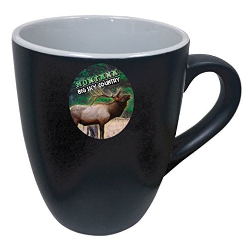 Montana Big Sky Country Elk State Souvenir Two Tone Ceramic Mug 2-Pack Image 1