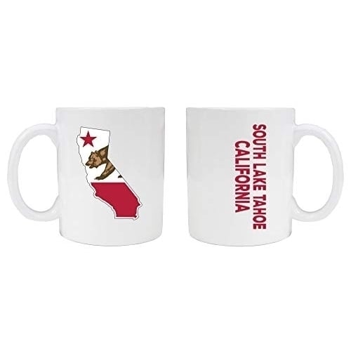 South Lake Tahoe California Souvenir White Ceramic Mug Image 1