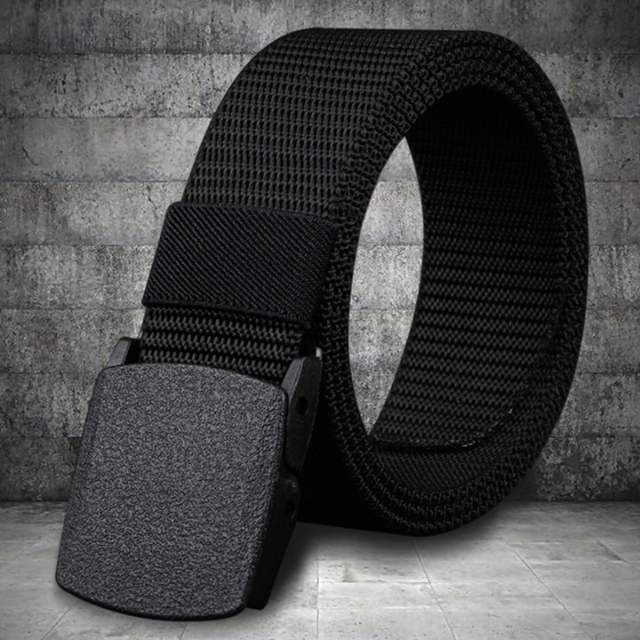 Belt Adjustable Exquisite Buckle Men Lightweight All Match Waist Belt for Daily Wear Image 1