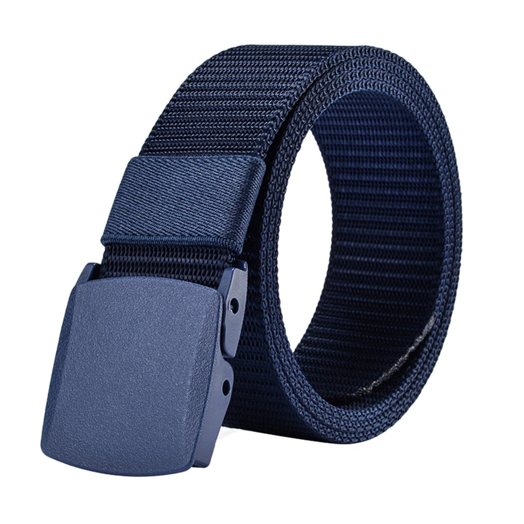 Belt Adjustable Exquisite Buckle Men Lightweight All Match Waist Belt for Daily Wear Image 1