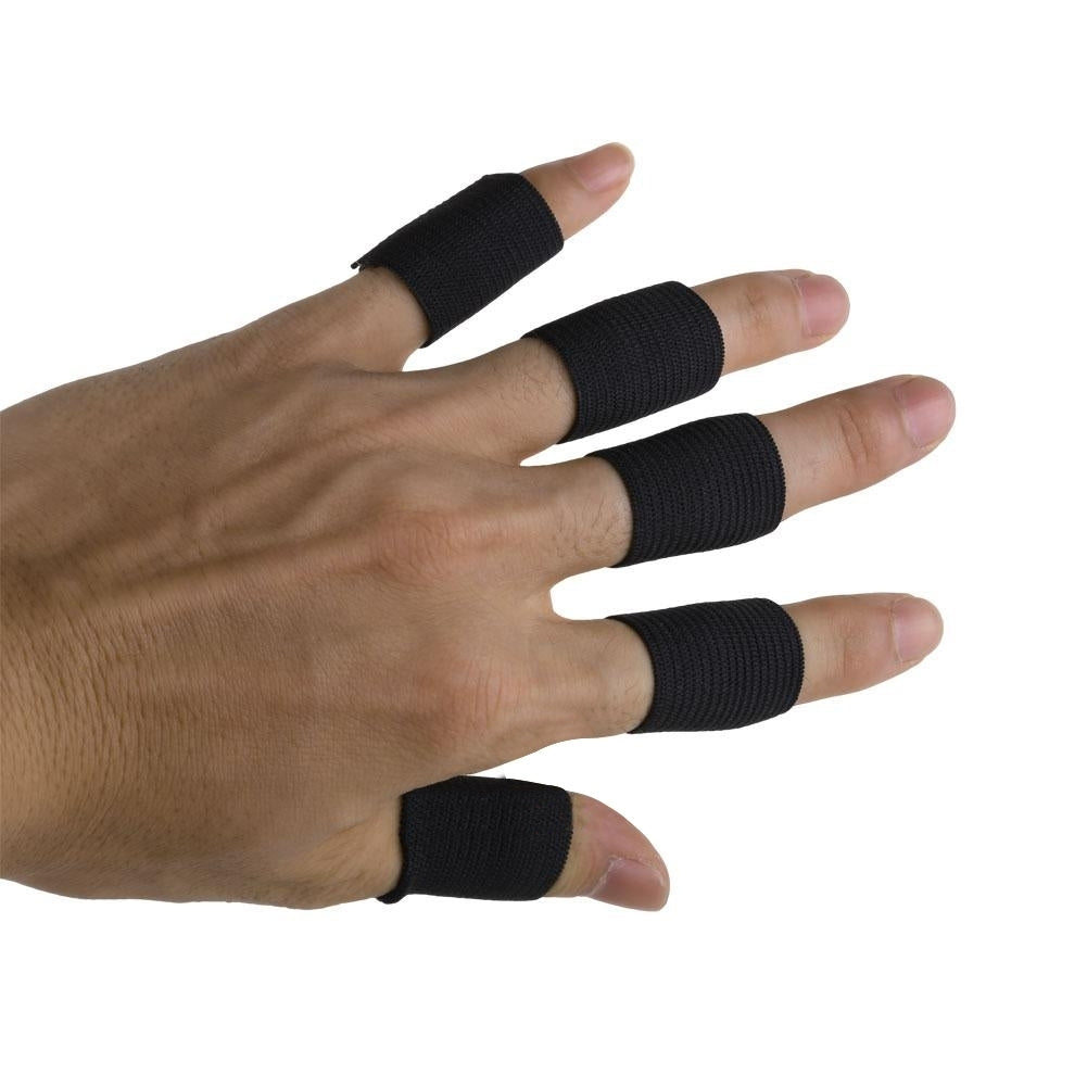 10Pcs Stretchy Finger Protector Sleeve Support Arthritis Sport Aid Straight Wrap Image 4