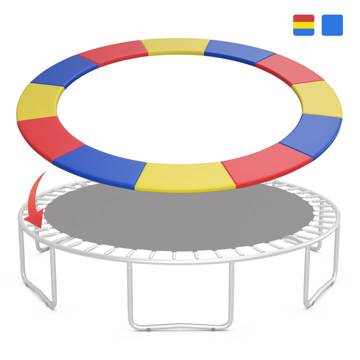 8/10/12/14/15/16FT Trampoline Replacement Safety Pad Universal Trampoline Cover Image 1